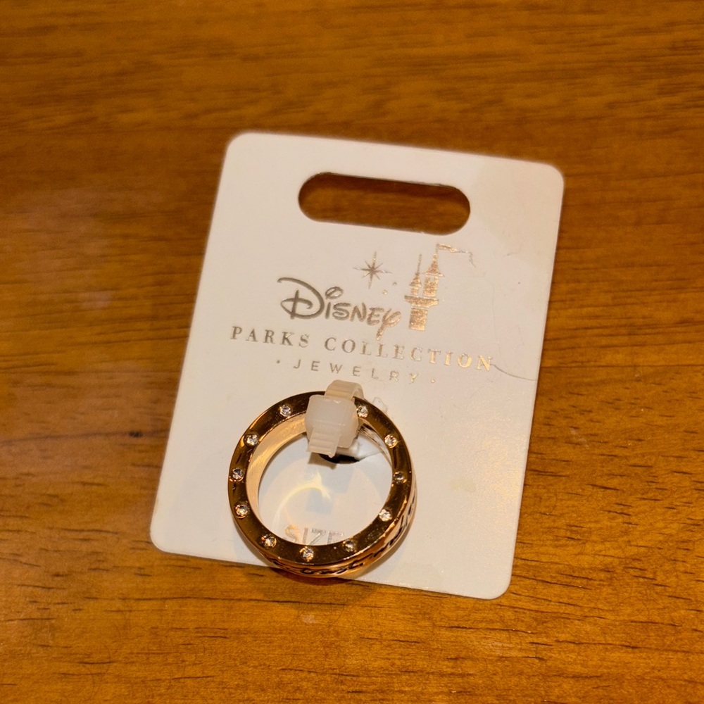 Disney Parks Authentic Tinker Bell Gold Ring